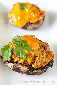 Taco Stuffed Portobello Mushrooms 